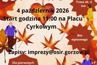 Jesienny marsz z kijkami